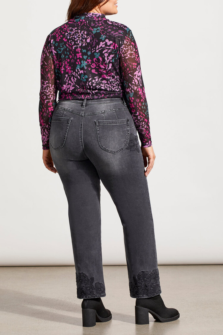 Tribal Tribal 5697V Size Inclusive Sophia  Curvy Straight Ankle Jean 28" Inseam