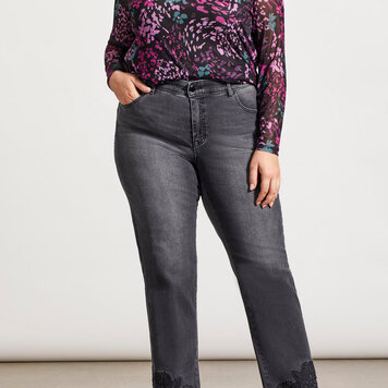 Tribal Tribal 5697V Size Inclusive Sophia  Curvy Straight Ankle Jean 28" Inseam