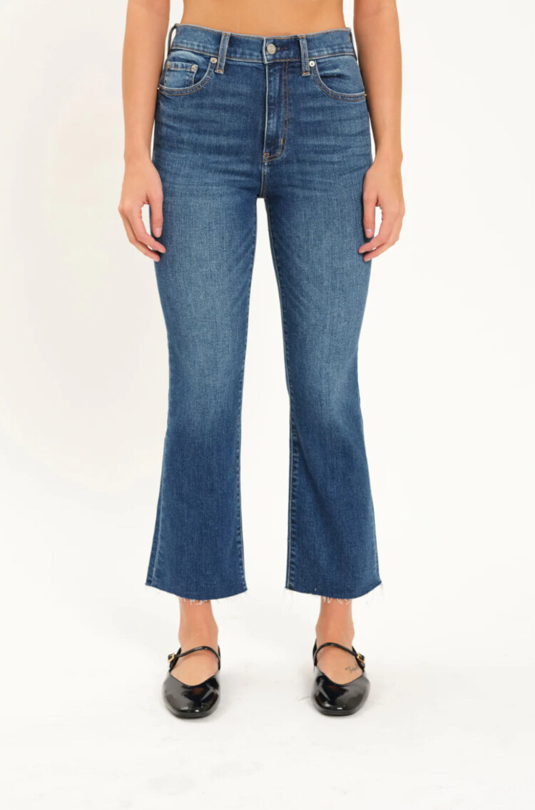 Daze Daze Shy Girl High Rise Crop Flare Jean D00016201SO