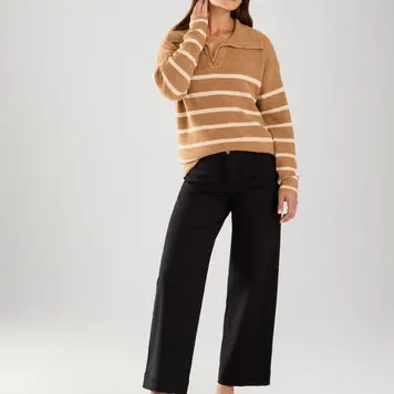 French Dressing Jeans FDJ 1849704 Collared Stripe Sweater