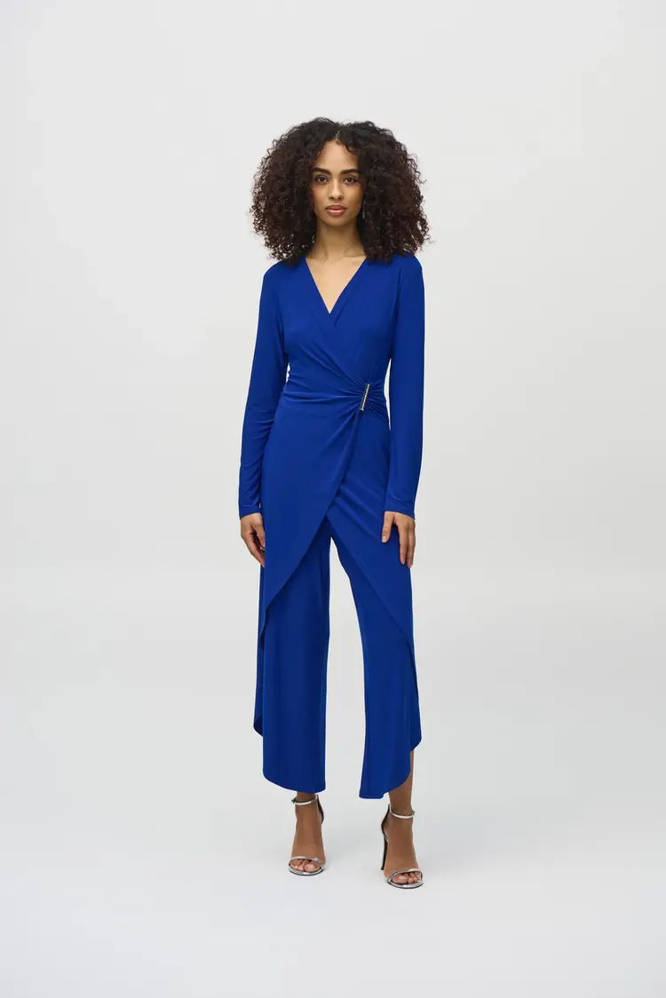 Joseph Ribkoff Joseph Ribkoff Silky Knit Wrap Culotte Jumpsuit 244155