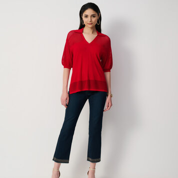 Joseph Ribkoff Joseph Ribkoff 251931 Classic Straight-Leg Repreve Jeans