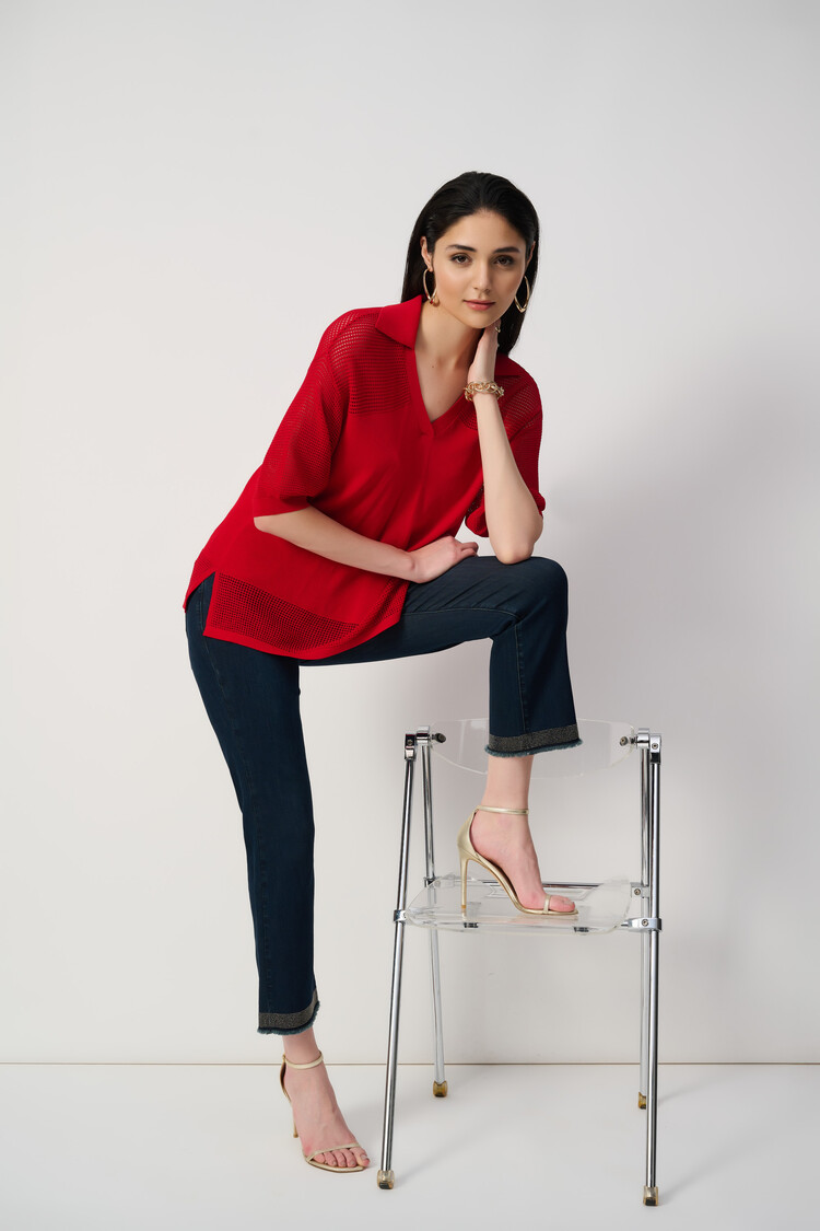 Joseph Ribkoff Joseph Ribkoff 251931 Classic Straight-Leg Repreve Jeans