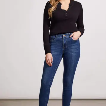 Tribal Tribal 5559O Sophia Curvy Hugging Skinny Ankle Jeans