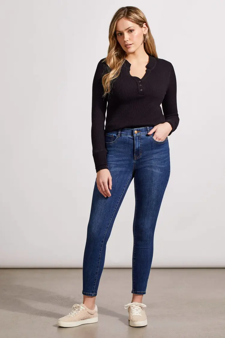 Tribal Tribal 5559O Sophia Curvy Hugging Skinny Ankle Jeans