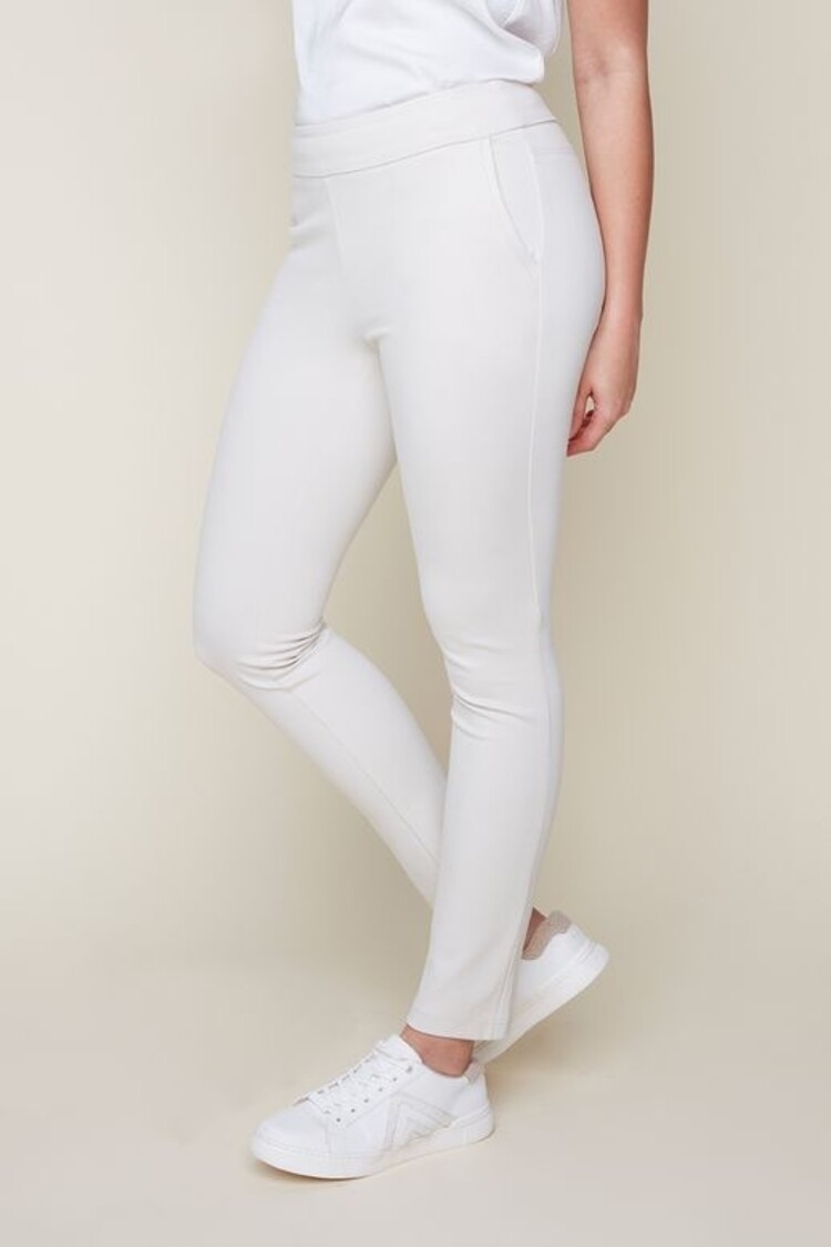 Renuar Renuar R1911 Pull On Slim Leg Pant with Pockets