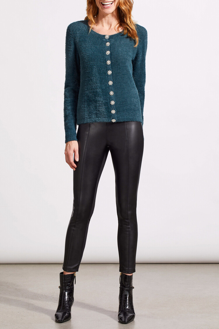 Tribal Tribal 7522O Faux Leather Combo Legging