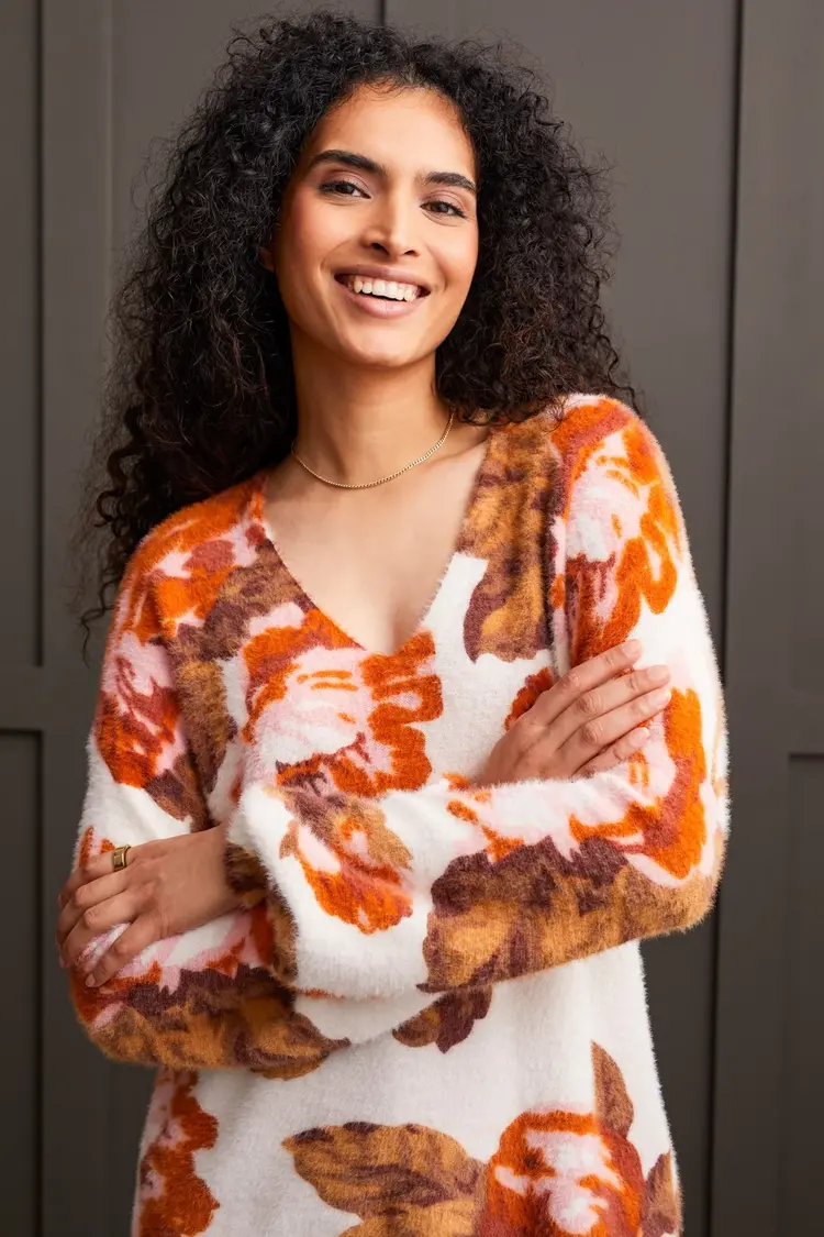 Tribal Tribal Wear 2 Way Front To Back Sweater 5585O