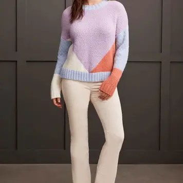 Tribal Tribal 1882O Chenille Colour Block Sweater