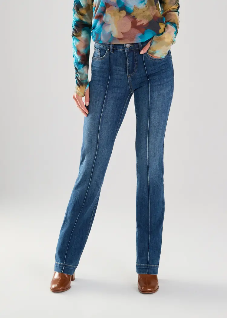 French Dressing Jeans FDJ 2134322 Olivia Pintuck Bootleg Jean