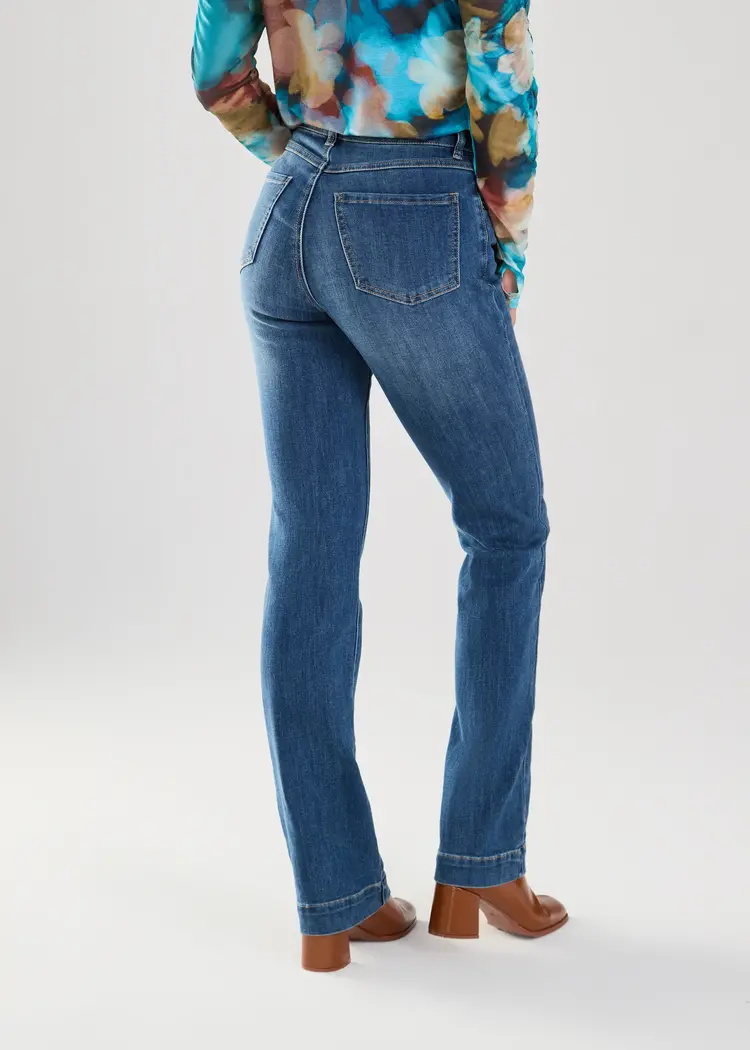 French Dressing Jeans FDJ 2134322 Olivia Pintuck Bootleg Jean