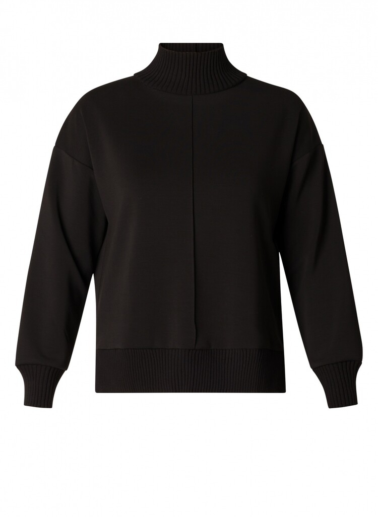 Yest Yest 0004795 Nele Ribbed Neck and Hem Sweater