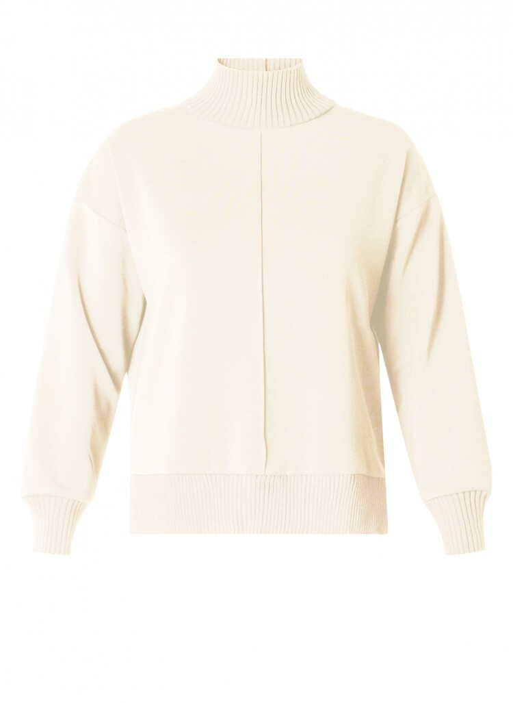 Yest Yest 0004795 Nele Ribbed Neck and Hem Sweater