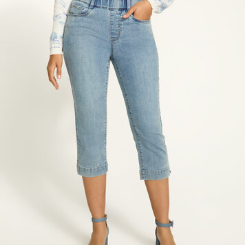 French Dressing Jeans French Dressing Pull-On Stretch Band Capri 2289669