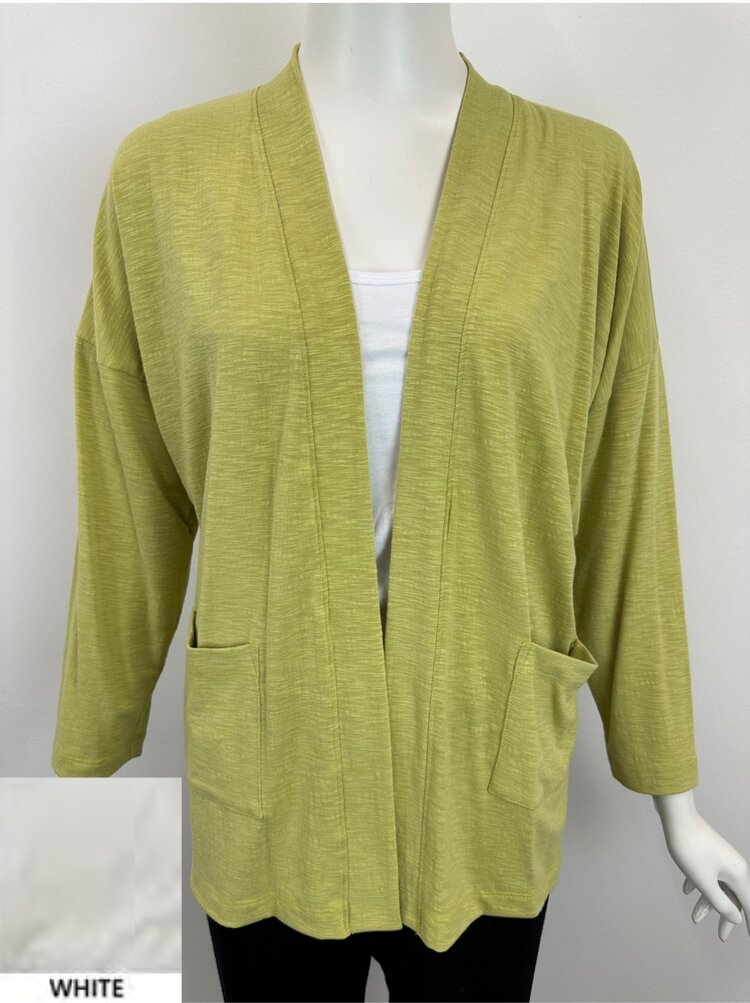 Nally & Millie Nally & Millie F678406 Open Cardigan with Pockets