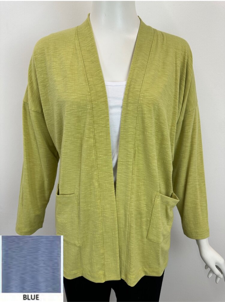 Nally & Millie Nally & Millie F678406 Open Cardigan with Pockets