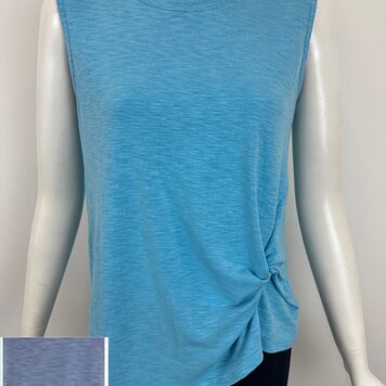 Nally & Millie Nally & Millie Tank Top with Angled Side Knot