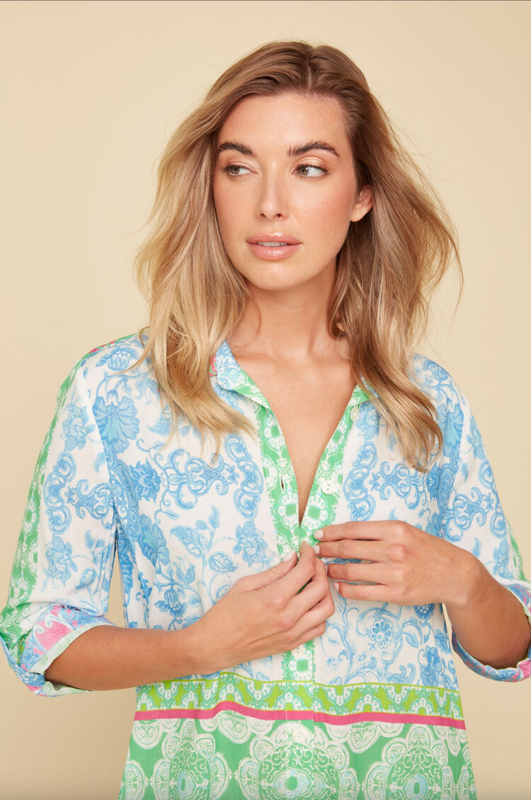 Renuar Renaur R4341 Button Down Knit Dress