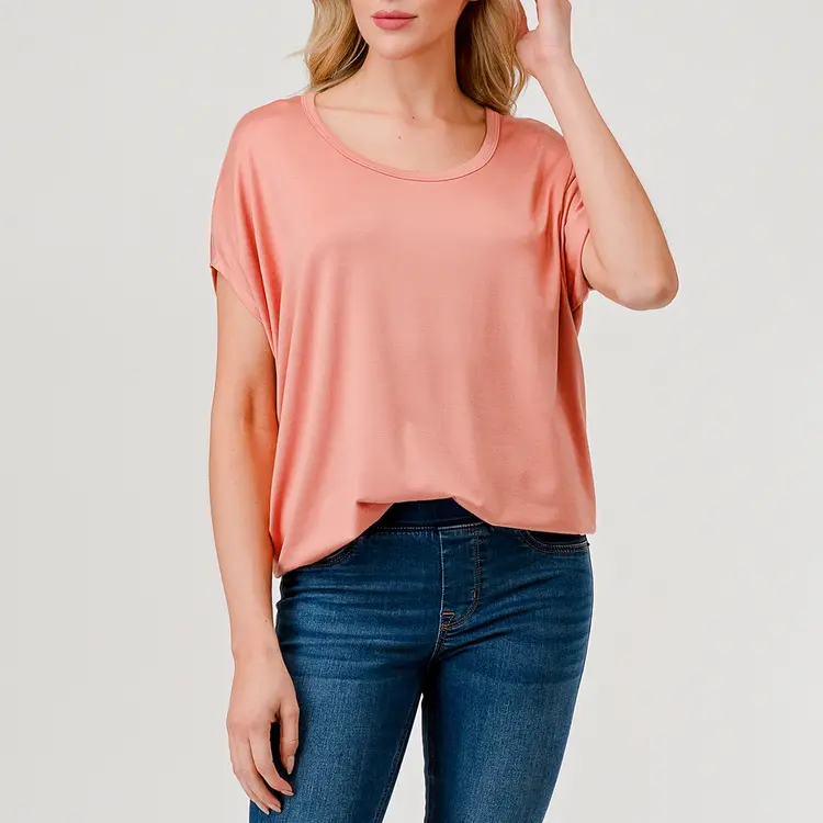 2572 Loose Fit Short Sleeve Top