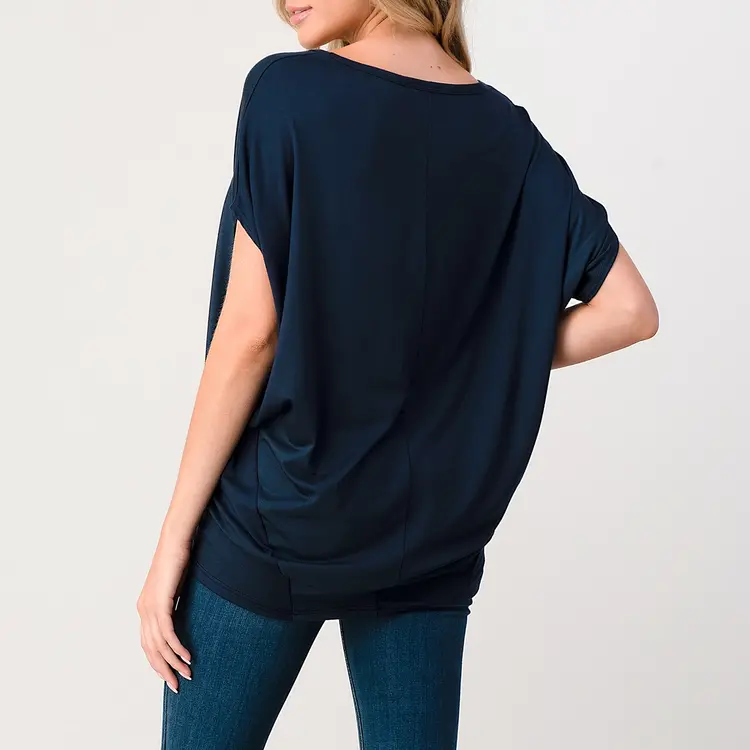 2572 Loose Fit Short Sleeve Top