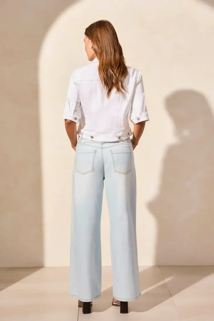 Tribal Tribal Elbow sleeve denim jacket 5713O