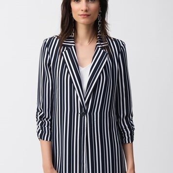 Joseph Ribkoff Joseph Ribkoff 251155 Stripe Print Boxy Blazer