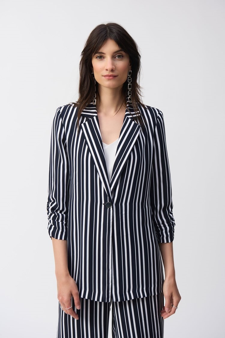 Joseph Ribkoff Joseph Ribkoff 251155 Stripe Print Boxy Blazer