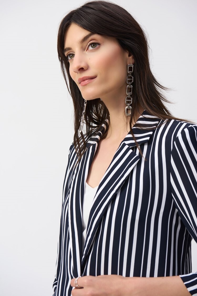 Joseph Ribkoff Joseph Ribkoff 251155 Stripe Print Boxy Blazer