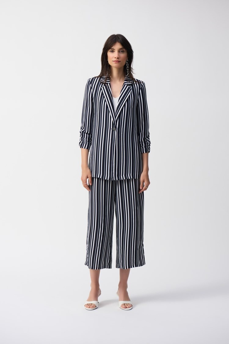 Joseph Ribkoff Joseph Ribkoff 251155 Stripe Print Boxy Blazer