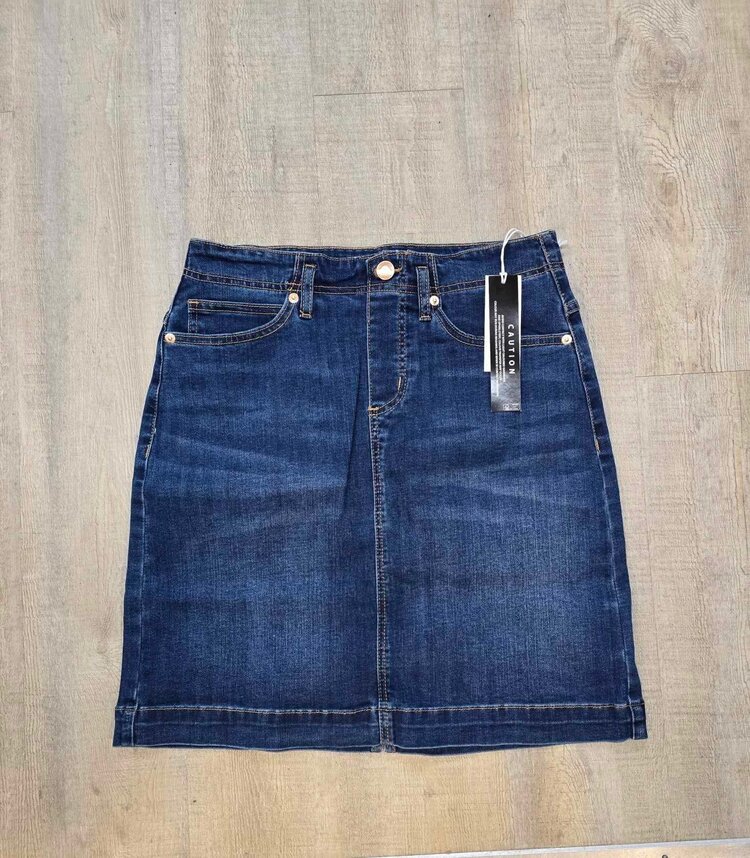 Tribal Tribal 5366O Pull On Denim Skort with Pockets