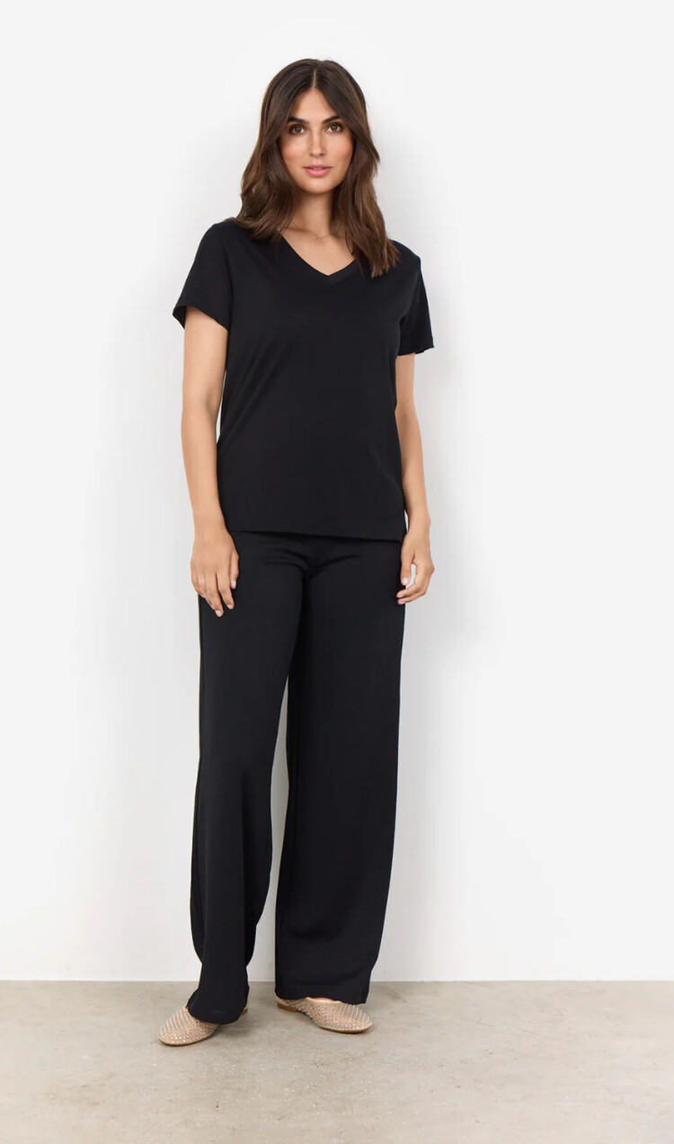 Soya Concept Soya Concept Derby 2 Cotton V Neck T-Shirt