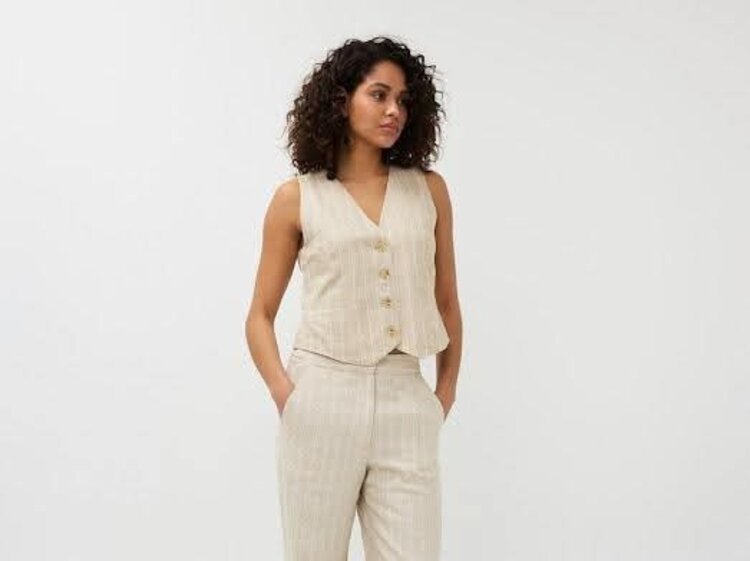 Esqualo Esqualo 17007 Linen Trousers
