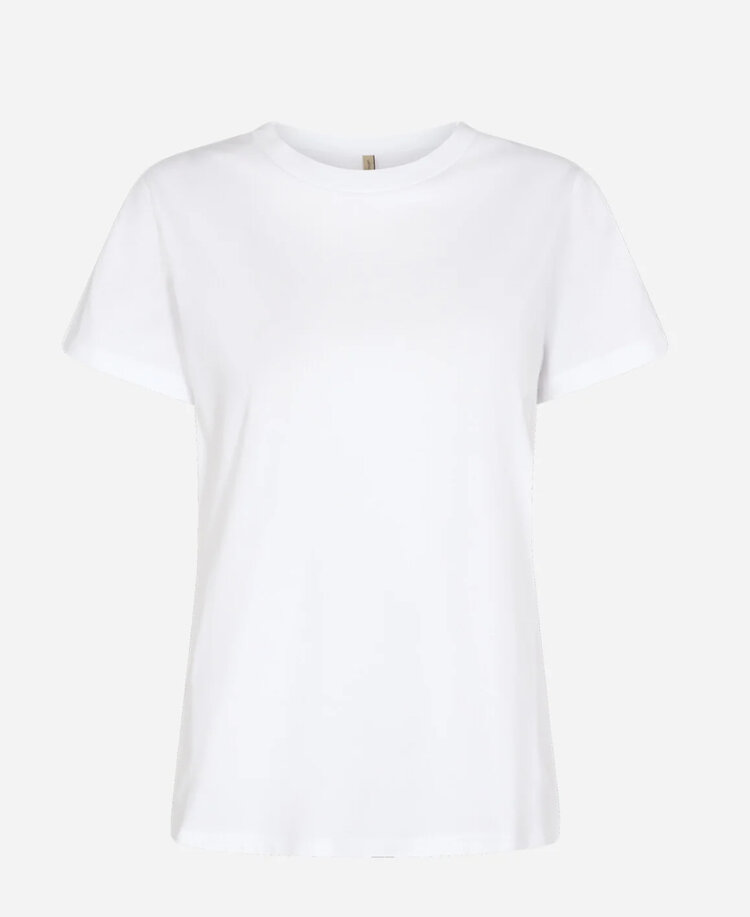 Soya Concept Soya Concept Derby 1 Round Neck Short Sleeve Cotton T-Shirt