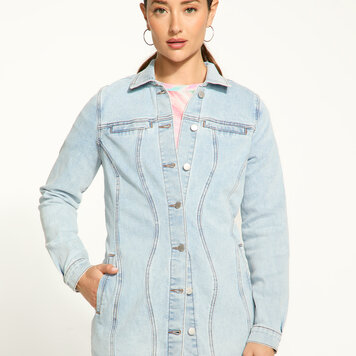 French Dressing Jeans FDJ 1897075 Long Denim Jacket