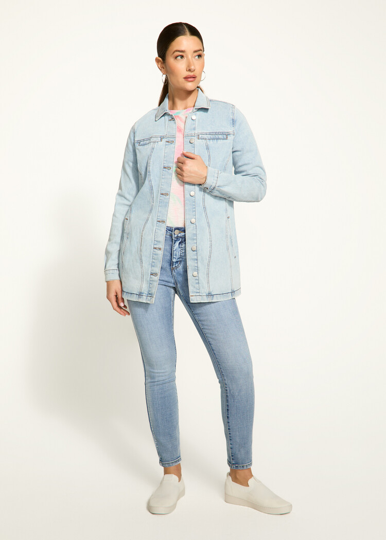 French Dressing Jeans FDJ 1897075 Long Denim Jacket