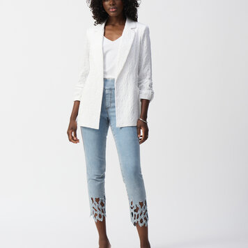 Joseph Ribkoff Joseph Ribkoff Woven Jacquard Boxy Blazer 242034