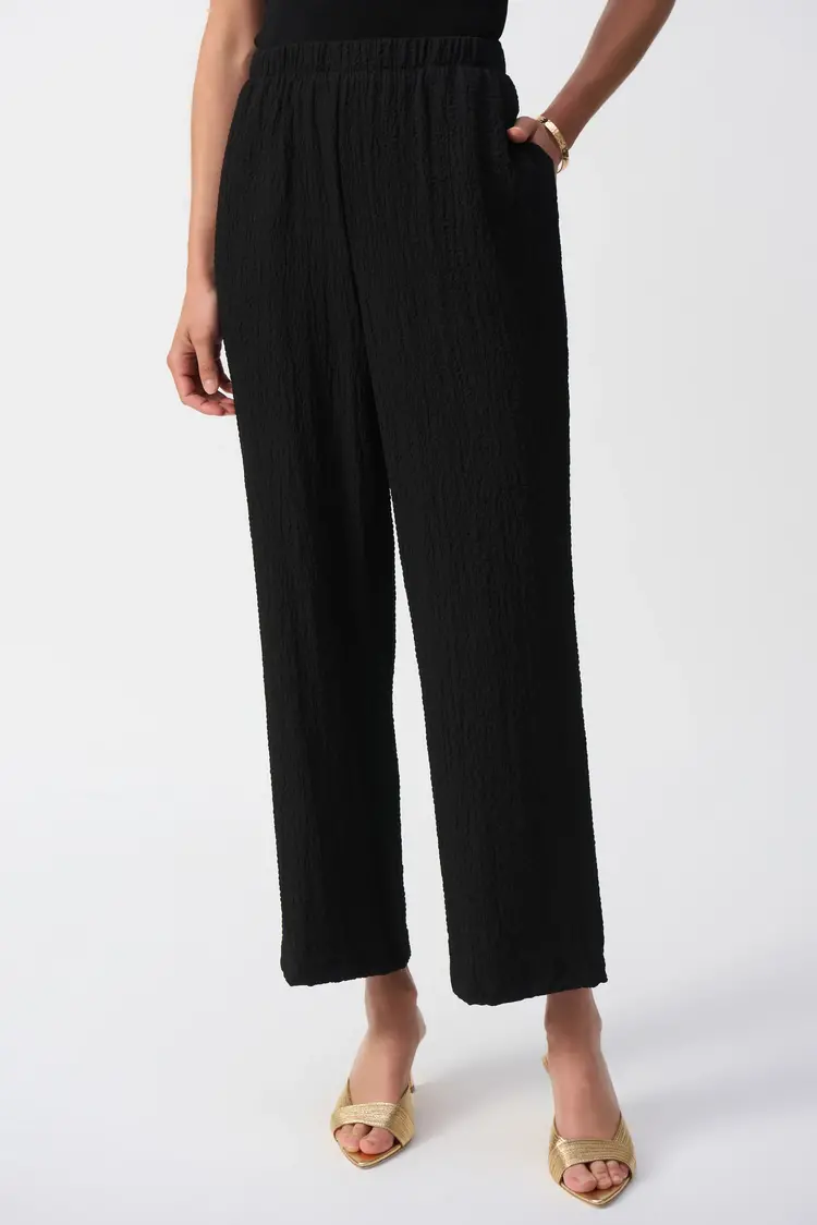 Joseph Ribkoff Joseph Ribkoff Seersucker Wide Leg Pull On Pants 251227