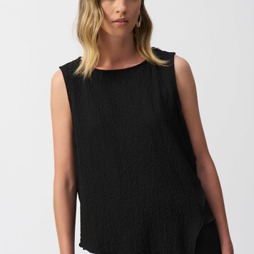 Joseph Ribkoff Joseph Ribkoff Seersucker Asymmetrical Sleeveless Top 251228