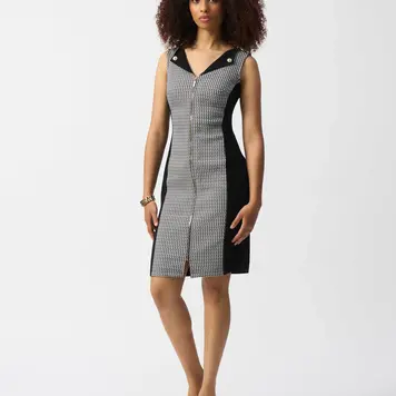 Joseph Ribkoff Joseph Ribkoff Jacquard Geometric Print Sheath Dress 251292