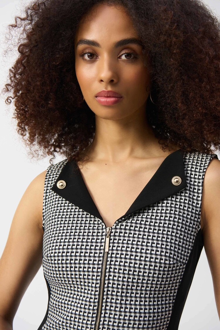 Joseph Ribkoff Joseph Ribkoff Jacquard Geometric Print Sheath Dress 251292