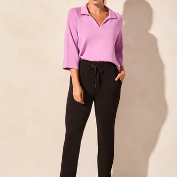 Tribal Tribal 2136O Techno Lux Pull On Capri with Side Slits