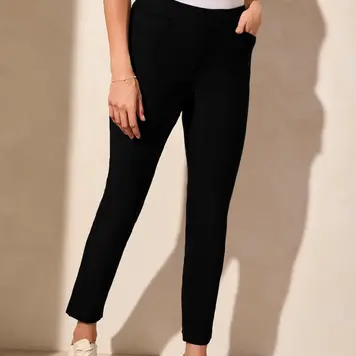 Tribal Tribal 2054O Flatten It Pull On Ankle Pant with Back Seam