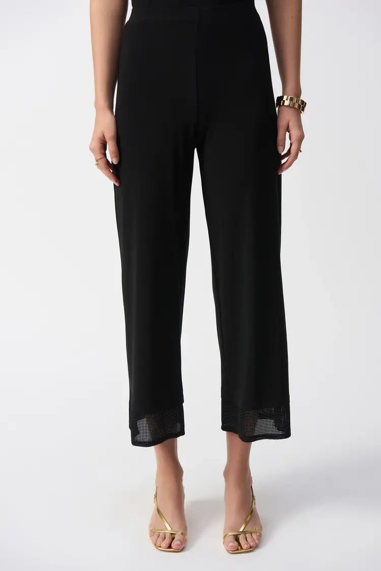 Joseph Ribkoff Joseph Ribkoff Silky Knit Culotte Pants W/ Mesh Details 251187