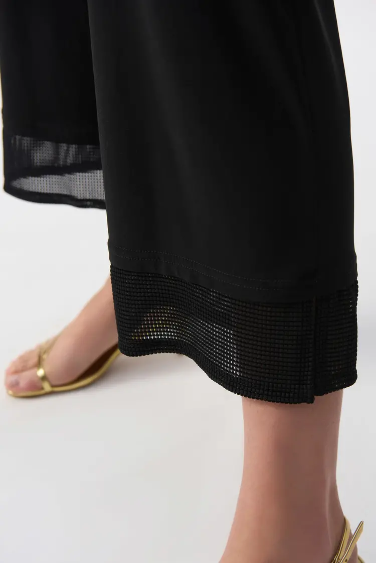 Joseph Ribkoff Joseph Ribkoff Silky Knit Culotte Pants W/ Mesh Details 251187