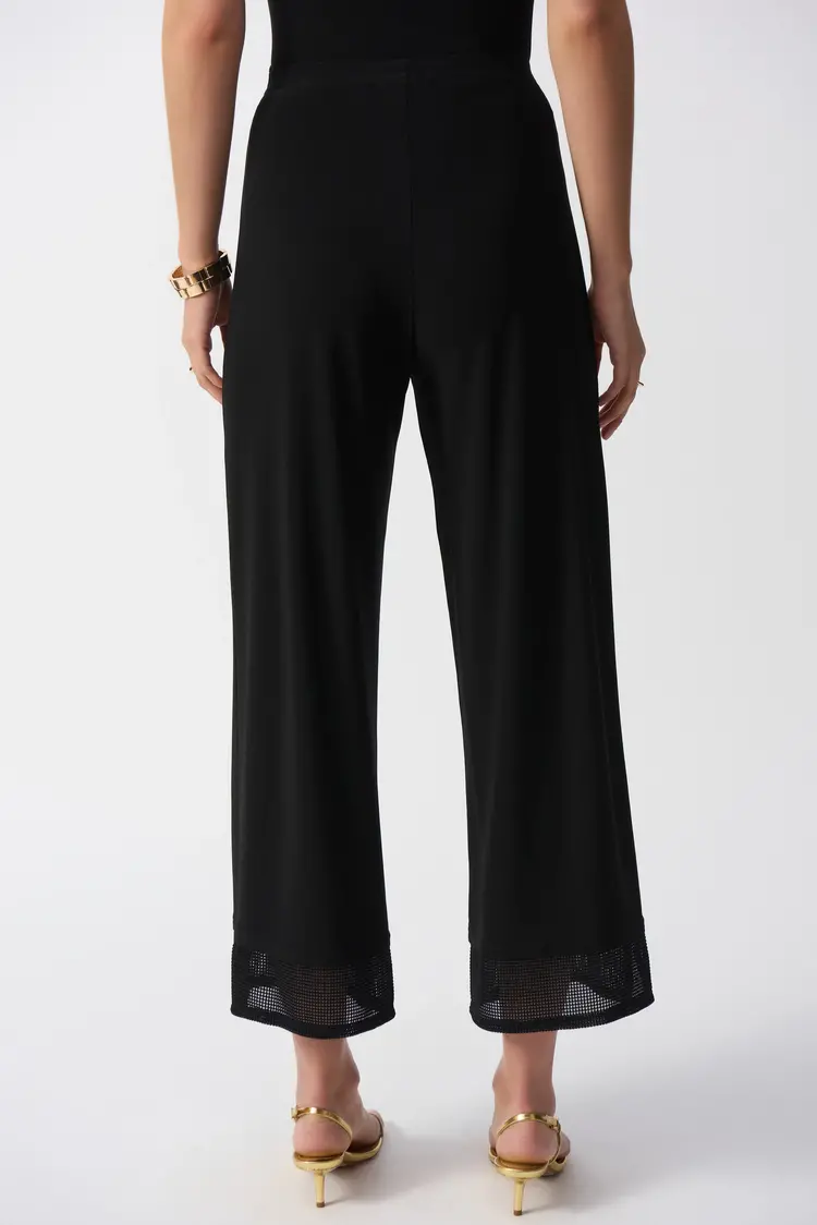 Joseph Ribkoff Joseph Ribkoff Silky Knit Culotte Pants W/ Mesh Details 251187