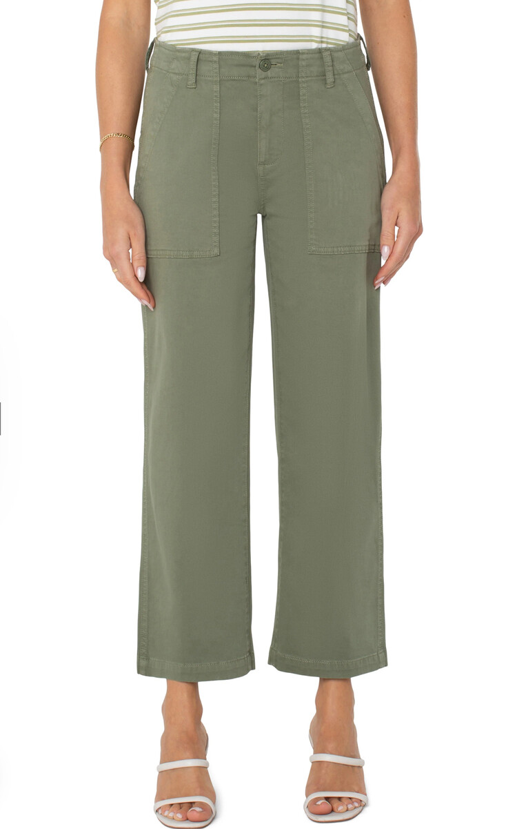 Liverpool Liverpool LM5674L12 Cargo Crop Straight Pant