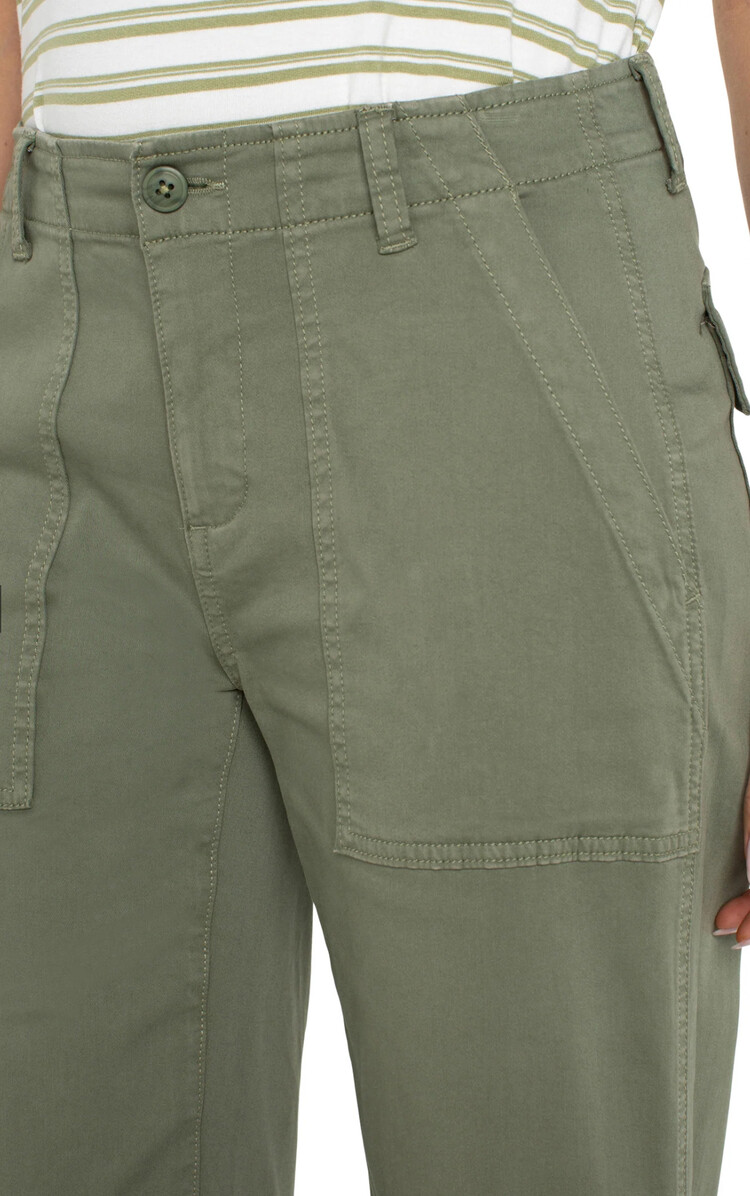 Liverpool Liverpool LM5674L12 Cargo Crop Straight Pant