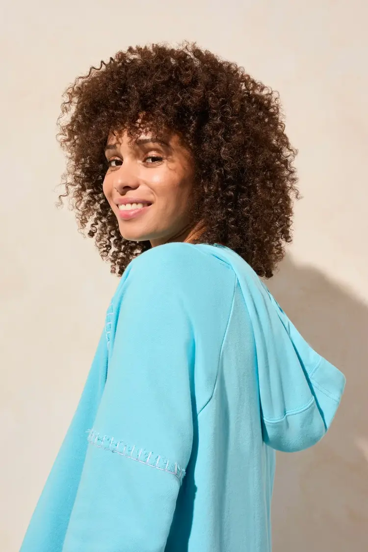 Tribal Tribal 2191O French Terry Contrast Stitch Long Sleeve Hoody