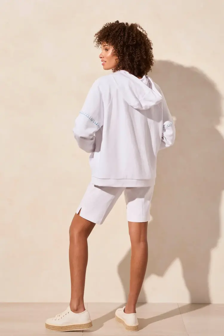 Tribal Tribal 2191O French Terry Contrast Stitch Long Sleeve Hoody