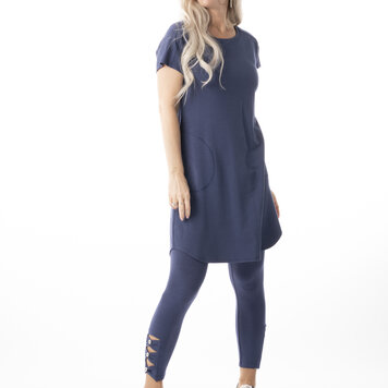 Pure Essence Pure Essence short sleeve bamboo dress 112-5071